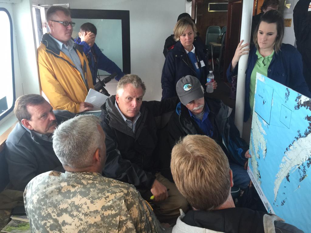 VAGovernor73's tweet image. Gov toured Tangier Island yesterday - he was briefed on the island's cultural history along w/ tourism partnerships.