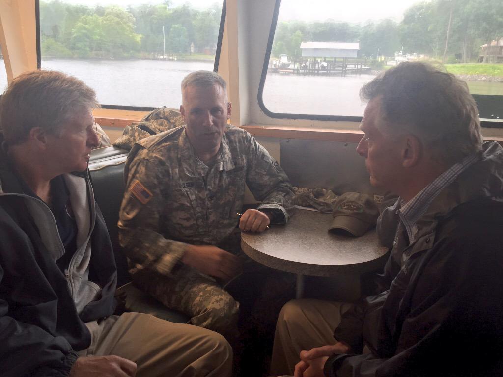 VAGovernor73's tweet image. Gov toured Tangier Island yesterday - he was briefed on the island's cultural history along w/ tourism partnerships.