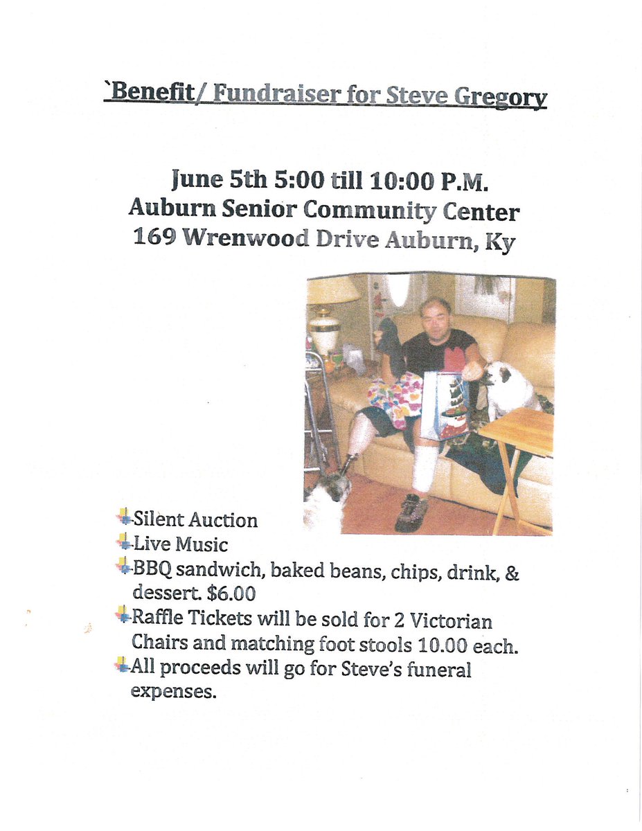 LoganChamberKY's tweet photo. Make Plans to attend!!  #helpstevegregory  #greatcause http://t.co/L4HhhVHApD