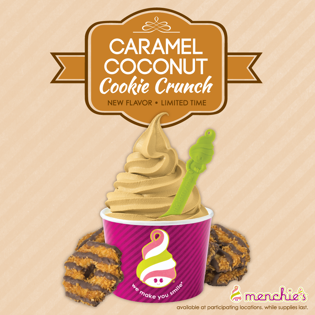 Come try a trio of deliciousness! #CaramelCoconutCookieCrunch