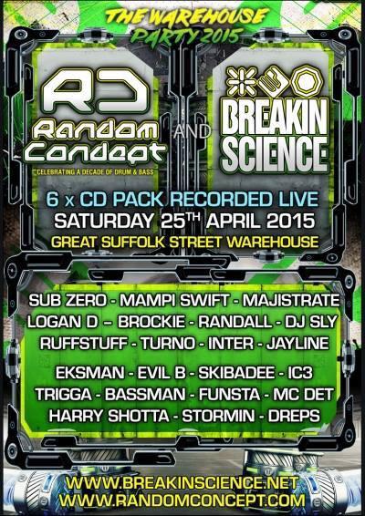 RANDOMCONCEPTUK's tweet photo. Random Concept &amp; Breakin Science Warehouse Party 15
Rec Live @ Gt Suffolk Street, April
6 xCD
http://t.co/HdPqAHFcPN http://t.co/vLVnfanxiC