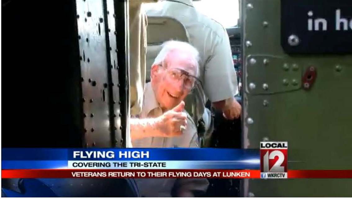 EAA's tweet photo. Thanks @Local12 for joining us w/ WWII vets on B-17 flight in Cincinnati area: http://t.co/hcPwj4p6v3 http://t.co/Oi42nekSy9