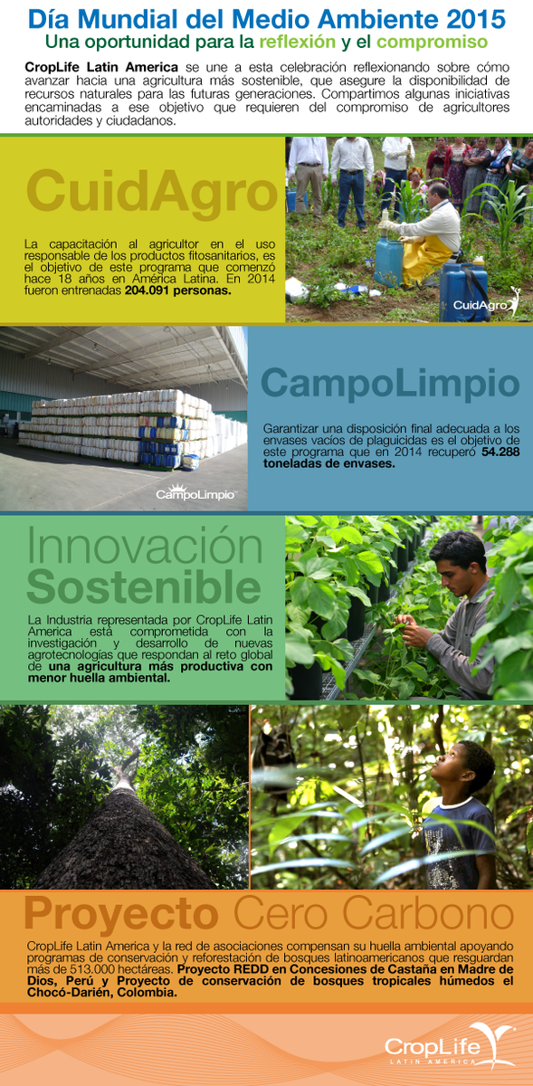 CropLife_La's tweet photo. ¡CropLife Latin America se una a la celebración del #DíaMundialDelAmbiente 2015! http://t.co/eaIe522Mze