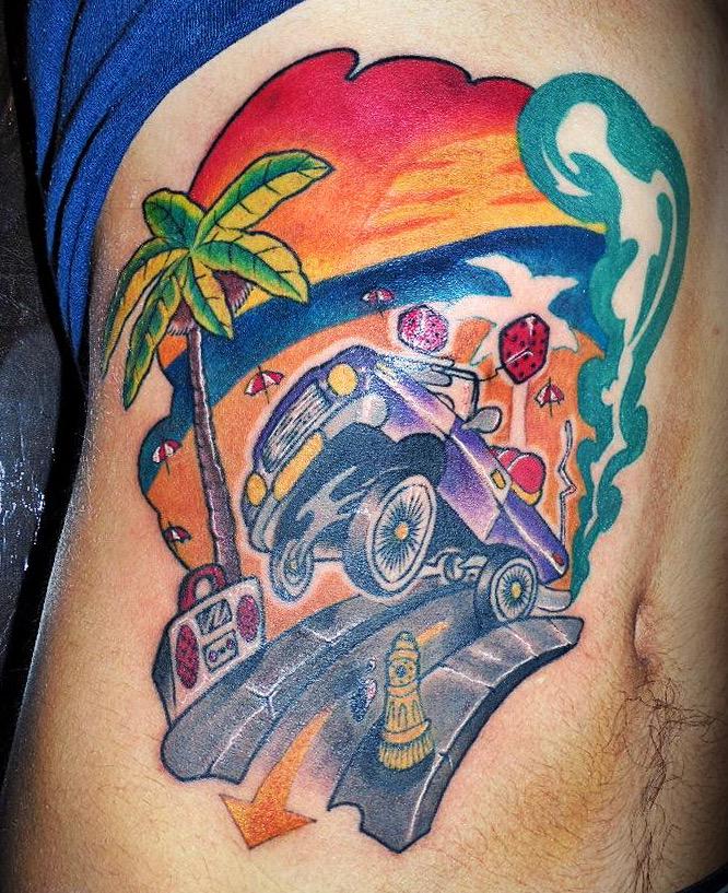 Cypress Hill ™ on X: "Even on the road we got #FanArtFridays today!! We got this dope #LowRider tattoo on IG user @ojodebee!! #cypresshill http://t.co/PnH7bZBORz" / X
