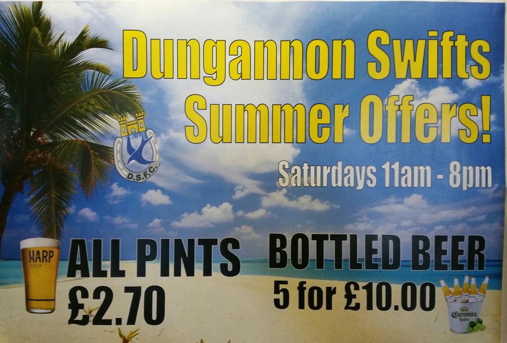DgnSwifts's tweet photo. Special Summer months offers starting tomorrow and continues every Saturday throughout the summer months. #Swifts http://t.co/akVsRyzZv0