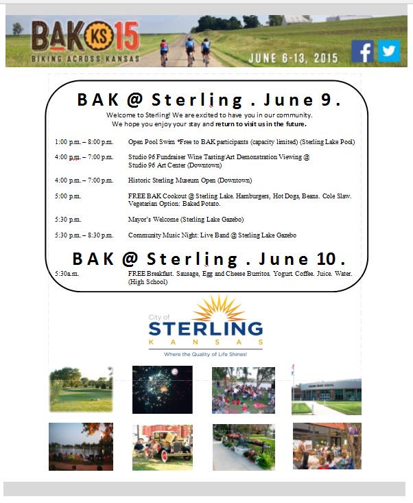 TagWall's tweet photo. @bikingkansas Experience Sterling's hospitality! Complete BAK @ Sterling 2015 Guide: http://t.co/9SS6Roq8IF http://t.co/MWtHmByory
