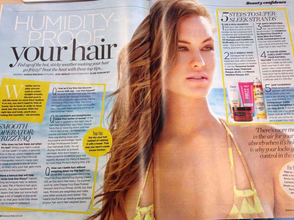 Frizz free hair all summer? Sorted in <a href="/WomanMagazine/">Woman Magazine</a> out next Tuesday