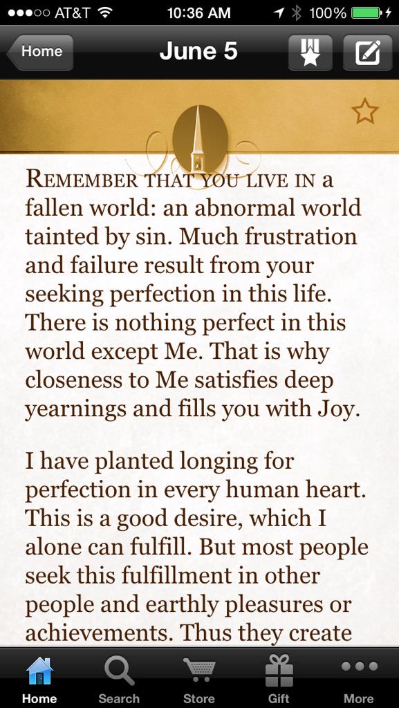 my__Captain's tweet photo. Today's "Jesus Calling" is weirdly perfect for this anniversary #DanceForPaul #PrayForSPU http://t.co/jZxBkqXZw6