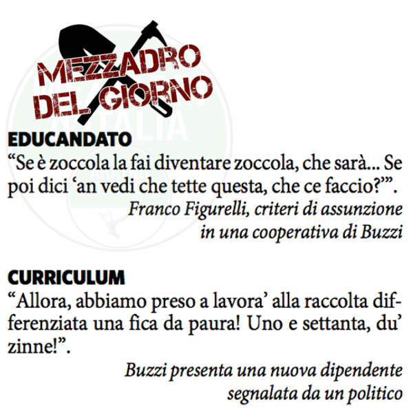 MezzadridItalia's tweet photo. #MezzadroDelGiorno a #Buzzi #Figurelli per #MafiaCapitale perchè pochi hanno fatto così tanto per #mezzadria! Uniti! http://t.co/swaCZLjcWv