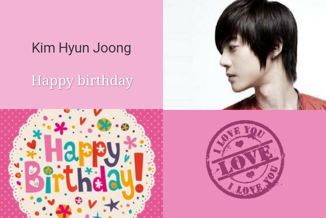 # Kim Hyun Joong....Happy birthday  