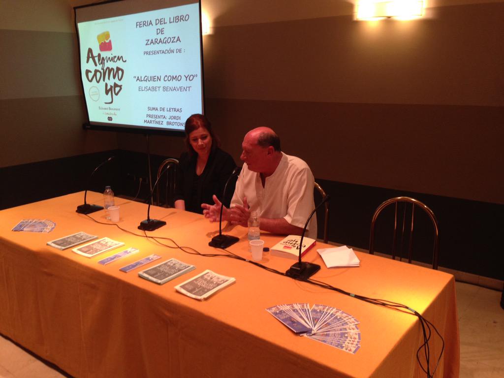 flibrozaragoza's tweet photo. #alguiencomoyo @Betacoqueta en Hotel Don Yo @sumadeletras muchas risas. Que vuelva mas veces!!! #FLZ2015 http://t.co/AMC2l0onXt