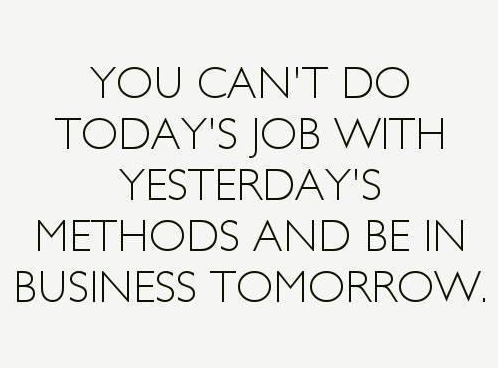 Don't be afraid to think of the future. #forwardthinking