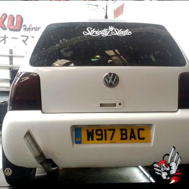 DKUPerformance's tweet image. This Volkswagen had a up swept retro exhaust customised and fitted by DKU Performance. #VW #Volkswagen
