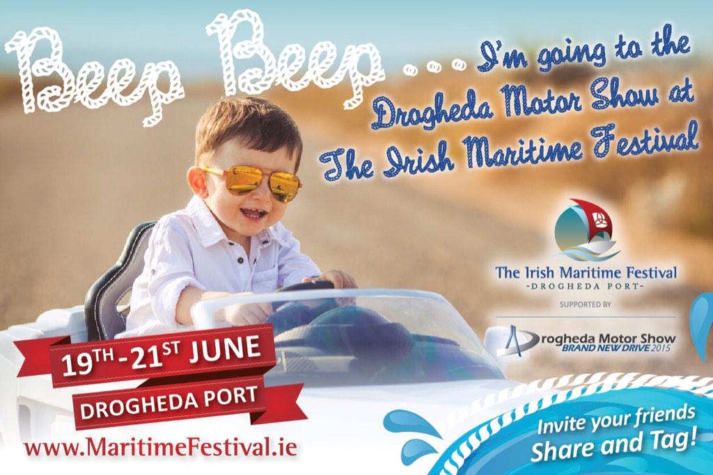 BrandNewDrive's tweet photo. Enjoy driving again. See you in 2 WEEKS! @maritimefest @FirstCitizen_ie @SIMI_IE #DMS152 #irishbizparty #Drogheda http://t.co/MXbO2hG7mj