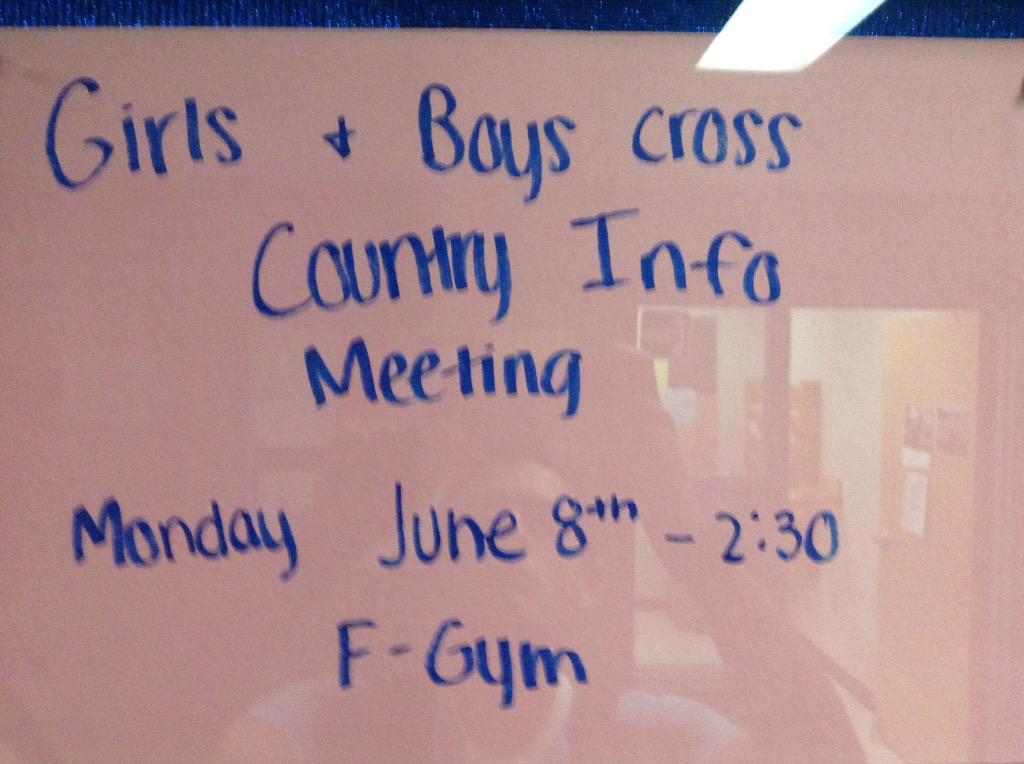ShakerBoysXC17's tweet photo. Informational Cross Country meeting will be on Monday, come out and be part of the herd! http://t.co/woToCSgjZK