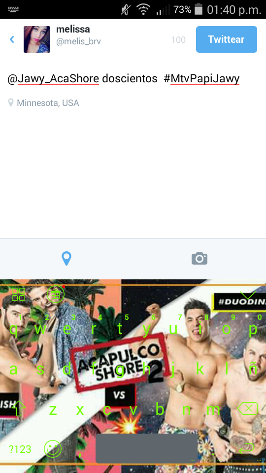 melis_brv's tweet photo. @Jawy_AcaShore mi teclado super guapo con estos chulos #MtvPapiJawy #MTVPapiFer #mtvpapiluis #mtvpapitadeo http://t.co/QtBcgzNyVk