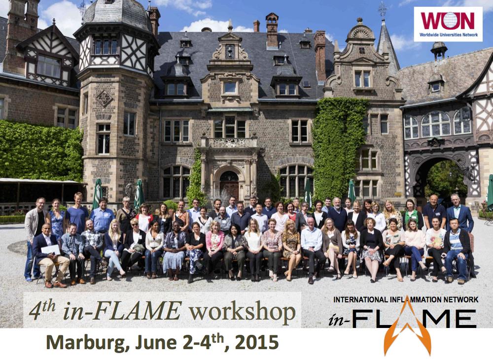 inFLAMEnetwork's tweet photo. The best meeting yet at #inFLAME2015 in Marburg Germany, ahead of #EAACI2015. Fantastic sciene, wonderful friends! http://t.co/heGYSrnTU0