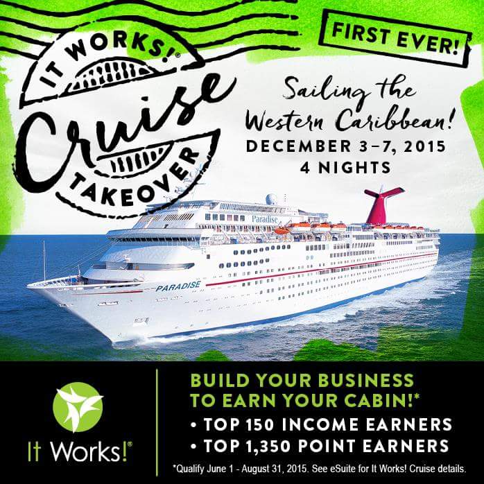 WrapsByRy's tweet image. Want To Earn A Free Cruise??? Check this out now!!! #ItWorksCruise #CruiseWithMeBaby