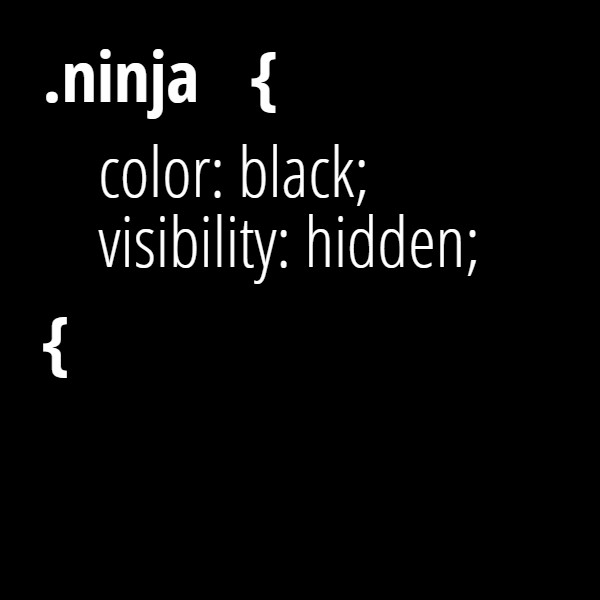 webs's tweet image. #Ninja #CSSHumor #CSS #coding