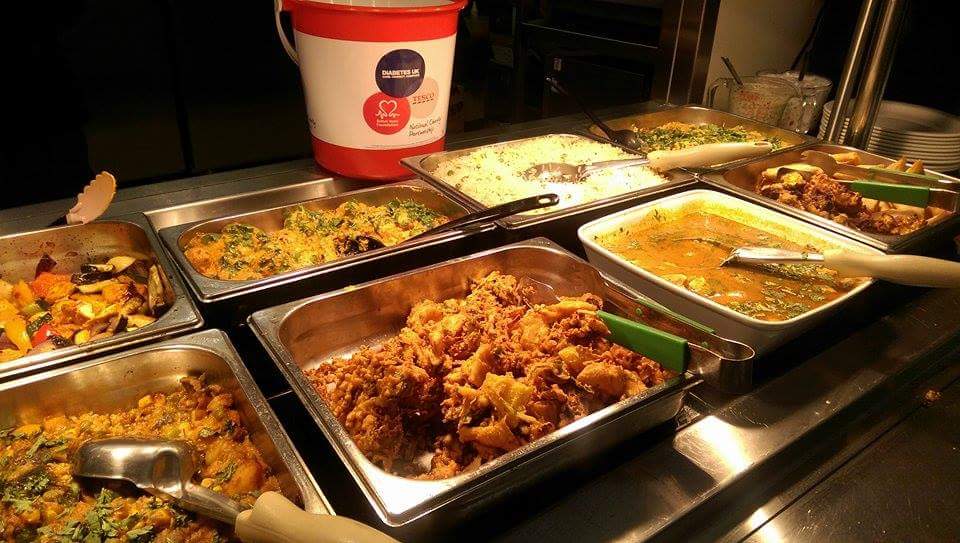 Cathygreen261's tweet image. Wonderful Indian buffet from the girls at Gerrards Cross today, thanks to Sajjara#luckycolleaguescandmoneyfordiabetes