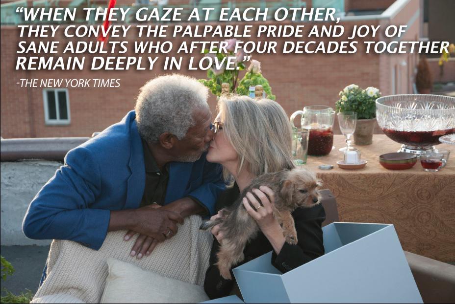 Diane_Keaton's tweet photo. Working with Morgan was a dream come true! http://t.co/sXGcgB6VUW