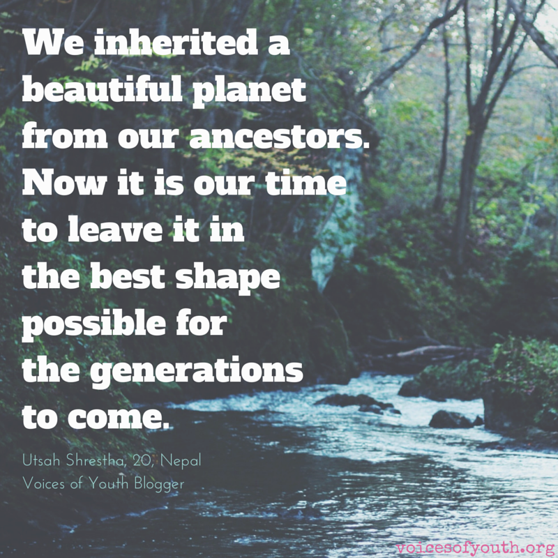UNICEF's tweet photo. A message worth sharing on #WorldEnvironmentDay http://t.co/nsao41jwqH via @voicesofyouth #WED2015 http://t.co/Jht1nhuEbf