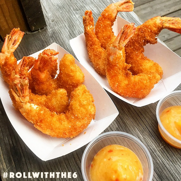 hard6food's tweet photo. We’re serving up the #TGIF treats you deserve, like these jumbo Shaka Shrimp! 4pm-12am. 542 Queen St W #RollWithThe6 http://t.co/cW9RzFbdjs