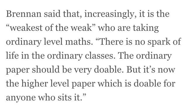 waterIilIy's tweet photo. next thing he'll be calling people who do ordinary maths stupid lazy fuckers #leavingcert #ordinarylevelmaths http://t.co/sE6H26jt52