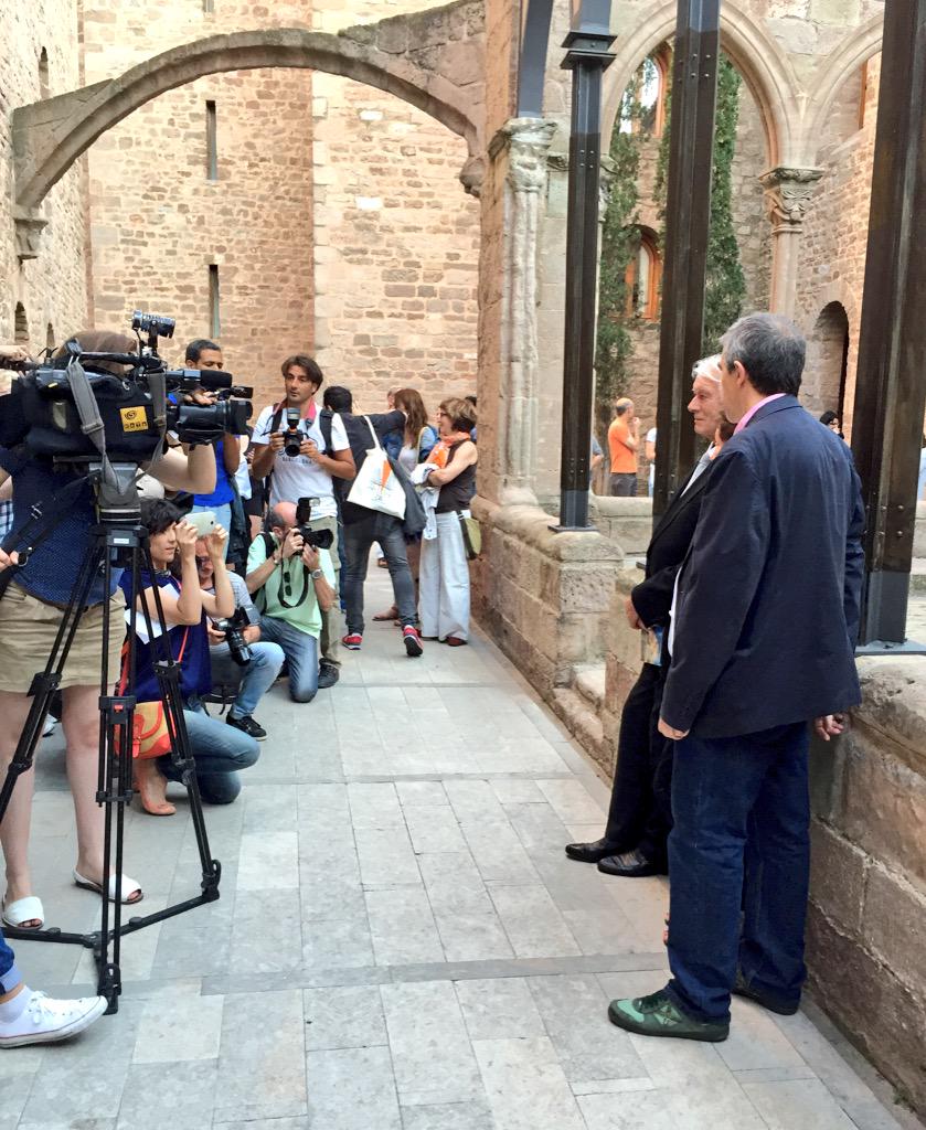 MartaArmengou's tweet photo. 50 anys de #Campanadasamedianoche #OrsonWelles Castell de #Cardona amb #KeithBaxter i #ChrisWellesFeder @filmotecacat http://t.co/wX0is9rMxi