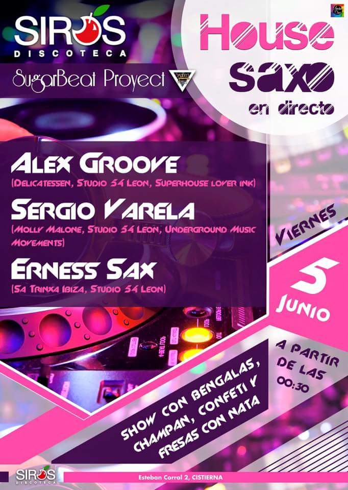 Esta noche nos vemos en <a href="/discoteca_siros/">DISCOTECA SIROS</a>  junto a <a href="/Er_ness/">ERNESS SaX MUSIC</a> <a href="/alexgroovedj/">𝗔𝗟𝗘𝗫 𝗚𝗥𝗢𝗢𝗩𝗘</a> #leonesp  #danceallnightlong