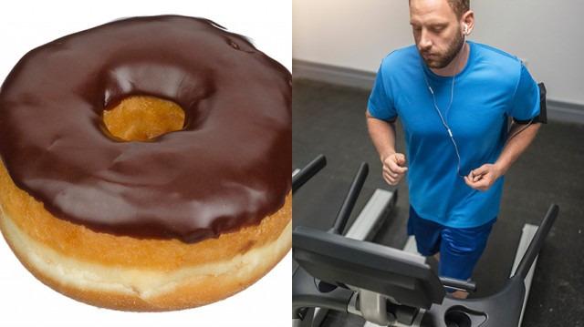 mashable's tweet image. How long you'll need to work out to counteract that chocolate-iced donut. on.mash.to/1Kff1G3 #NationalDonutDay