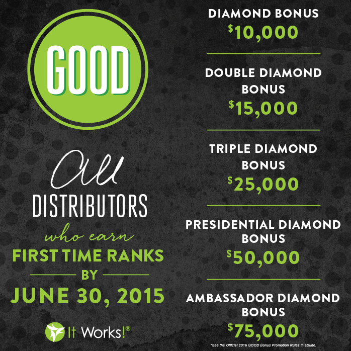 ItWorksGlobal's tweet photo. Is there a #GOODBonus in your future? #ItWorksSummerAdventure http://t.co/Tp3WUIVUjC