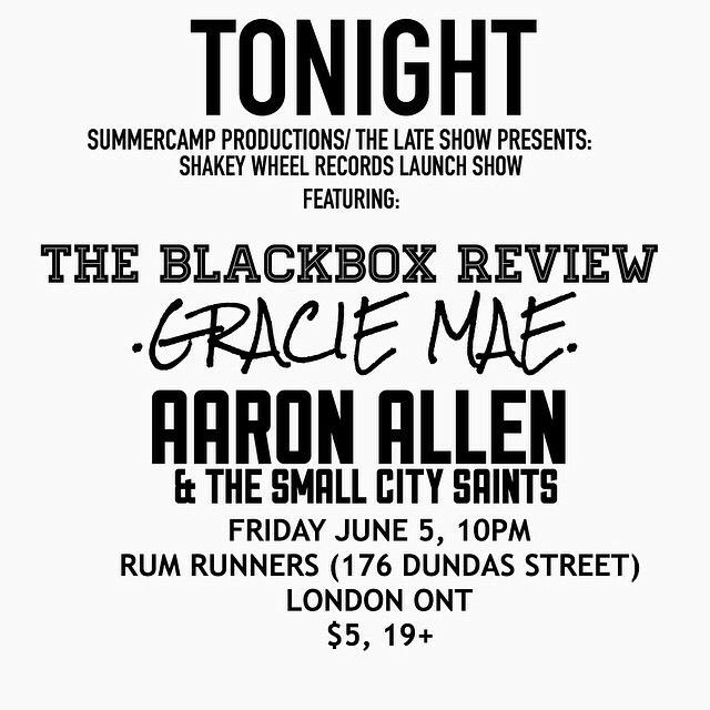 BlackBoxReview's tweet image. Getting real stoked on tonight! Can't wait to see all of you fine people! @GracieMaeBand @aliciadoylee @AaronLAllen1