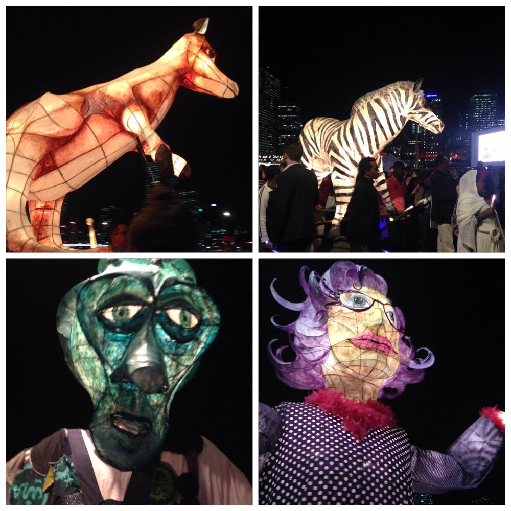 sarahelise219's tweet photo. Final photos of the Luminous Lantern Parade to welcome new Queenslanders #createwelcome #queenslandweek http://t.co/HBb0txZCt1