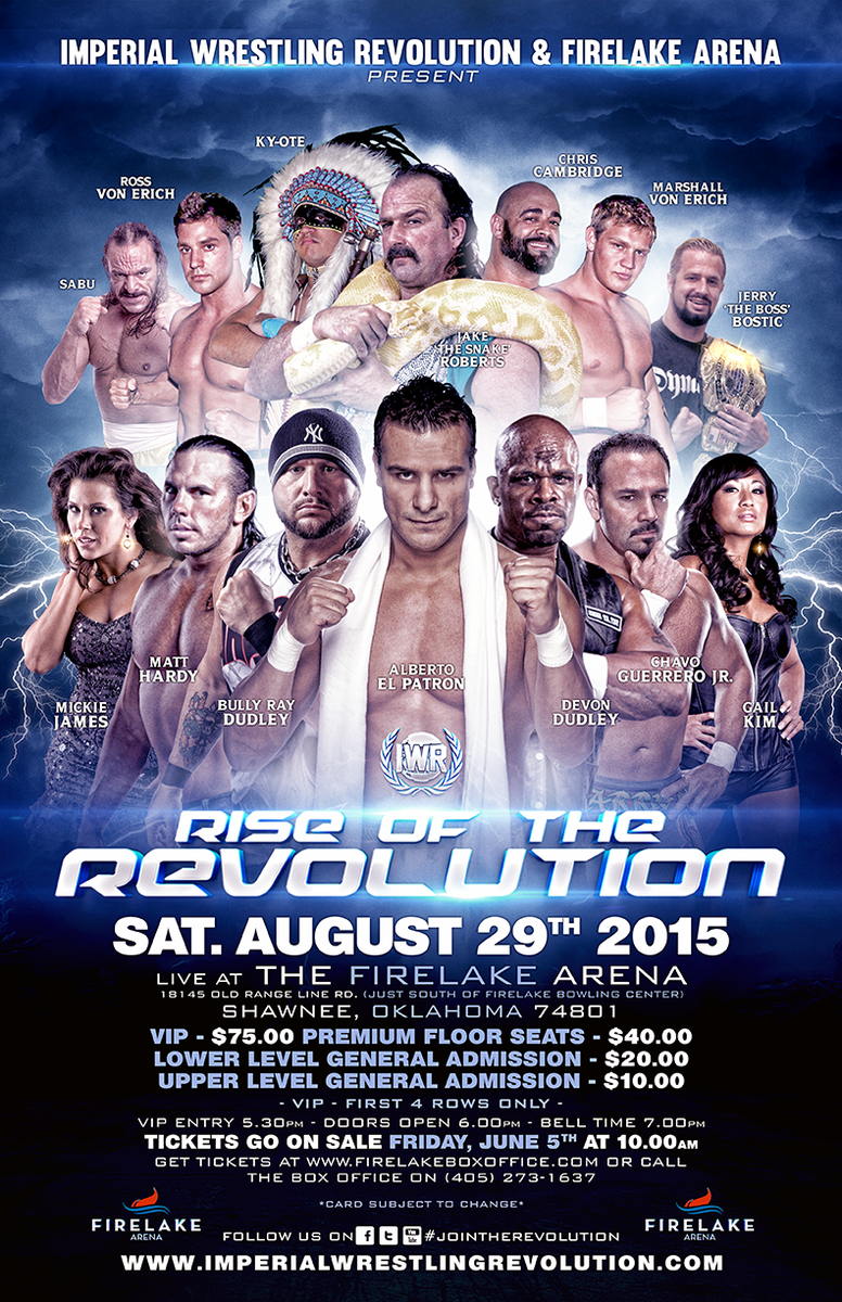 TheIronSkull's tweet photo. Designed for @IWRevolution for their next show #RiseOfTheRevolution! This show is #stacked! Tickets on sale NOW! http://t.co/L4HWmVXmNz