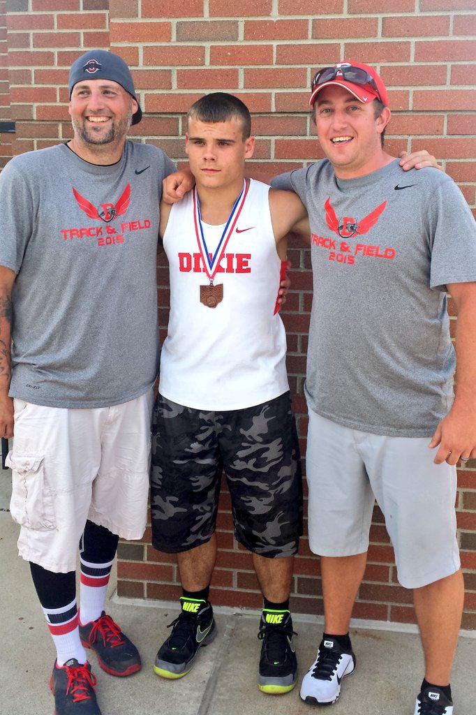 GreyhoundSoccer's tweet photo. Congrats Isaiah Pritchard!   7th place at state.  21'6".  @GreyhoundsTrack @NewLebSchools @ChampinePhoto http://t.co/PWdxrPKuVZ