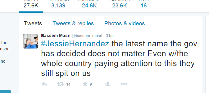 ButtQuackers's tweet photo. Hey,@bassem_masri #tfooh #ferguson http://t.co/94ibazSWu0