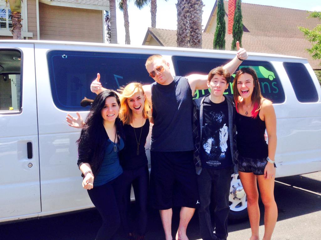 MXIBAND's tweet photo. And they're off! Thx to GreenVans for sponsoring the BREATHE SCREAM SURVIVE Tour! #touring #tourlife #mxiband http://t.co/ovV3FgnaiU