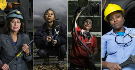LeanInOrg's tweet photo. Who says women can't build railroads? These photos show the inspiring women building America: http://t.co/Dx5TPMEu4i http://t.co/zus4UrUgq2