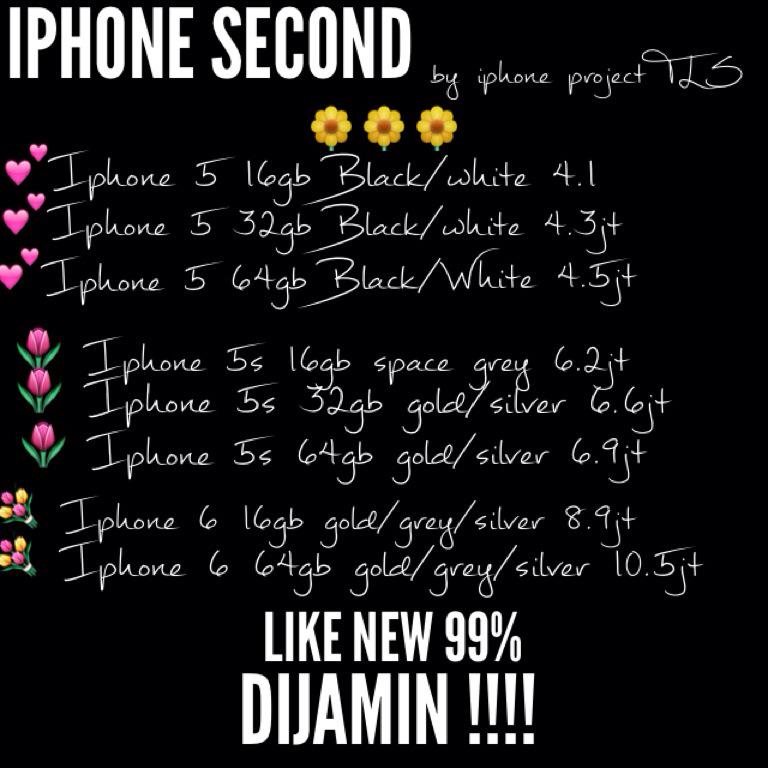 IPHONE SECOND BISA SYSTEM NABUNG MIN. 1 BULAN MAKS. 3 BULAN YAA , BARANG 99% MULUSSS LIKE NEW , ICOULD AMAN💕👏
