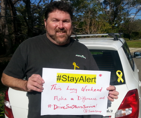 SarahGroup's tweet photo. This long weekend make a difference to someone else's life #DriveSOS @nswpolice #Stayalert #DriveSoOthersSurvive http://t.co/A0Yf2bKrY1