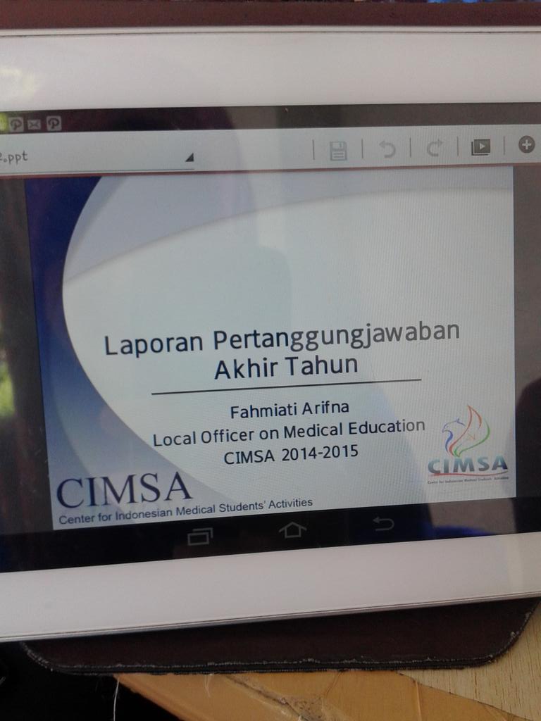 LPJ Akhir Tahun LOME Fahmiati Arifna (JM2015). Be ACTIVE with CIMSA!
#GASJM2015