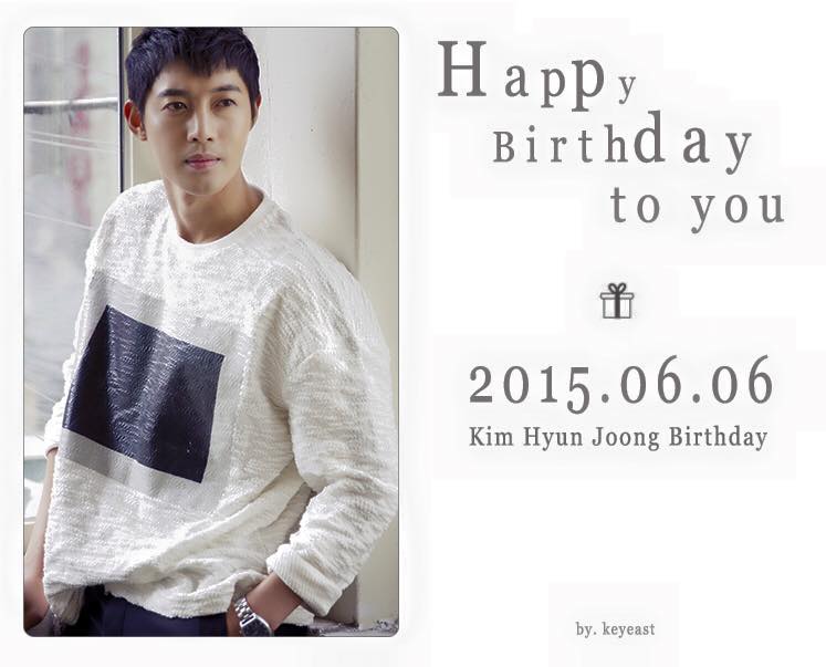 KEYEAST Official FB Site Update: Happy Birthday Kim Hyun Joong [15.06.06] 