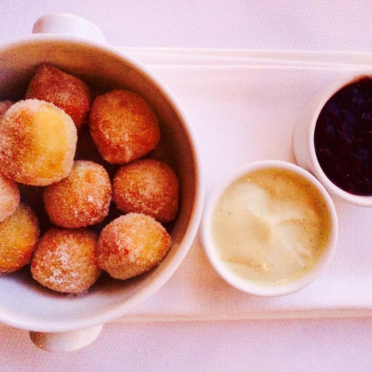 ScarpettaLA's tweet image. Did somebody say donuts? #nationaldonutday #bombolone