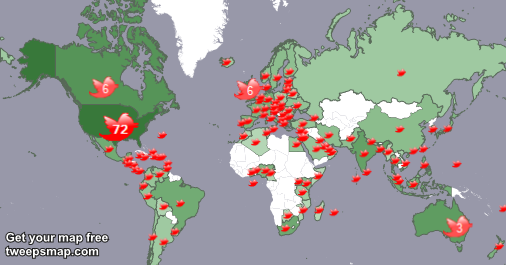 My followers live in USA (71%), UK.(6%)... Get your free map too: tweepsmap.com/!planethealer
