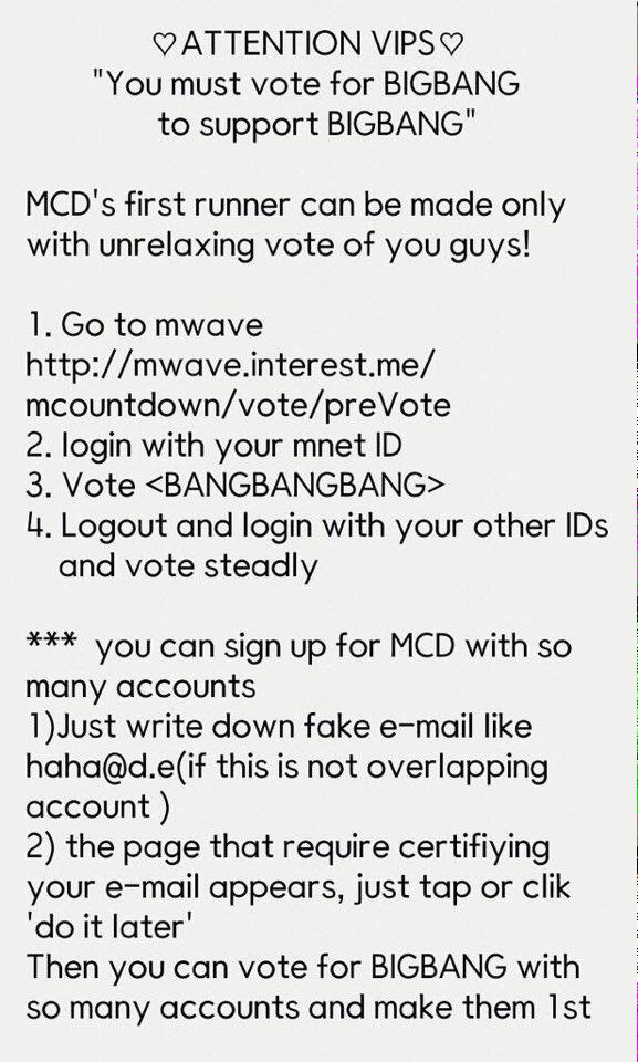 bigbang_indo's tweet image. [!!] Jangan lupa untuk VOTE for #BIGBANG di MCD 👉🏻 bit.ly/1ATBPJe 🙏🏻