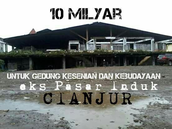 Saatnya Cianjur memiliki gedung kesenian dan kebudayaan berstandar international.