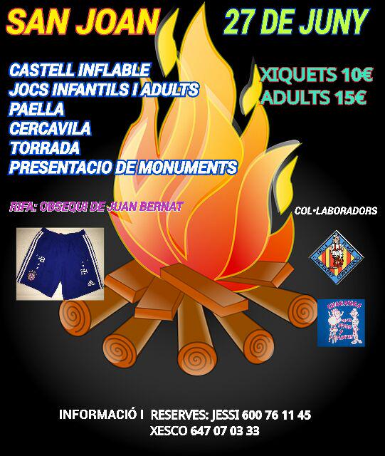 El dia 27 gaudirem durant tot el dia la festa de #sanjoan moltes activitats per tots!! #falles2016 #fallesonfire