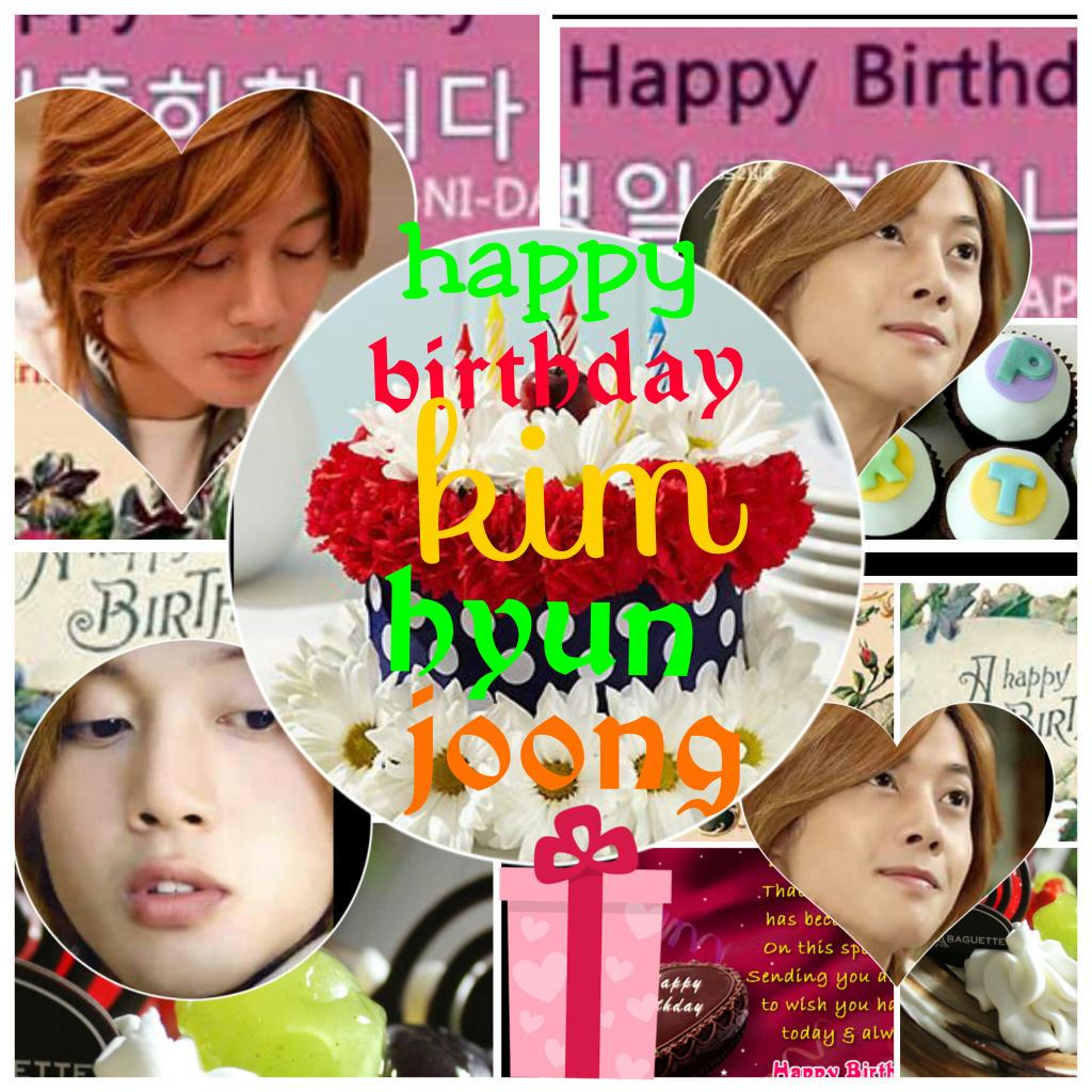 Happy birthday Kim Hyun Joong 