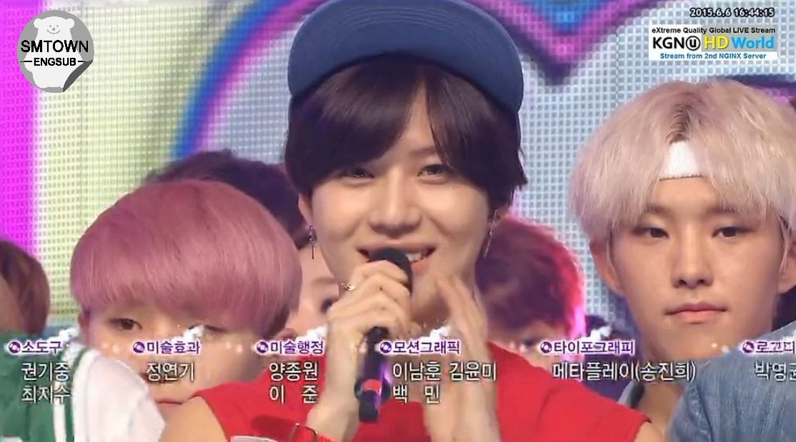 fadhlanrae's tweet photo. SMTownEngSub: Taemin giving his winning speech on Music Core http://t.co/th4rXQyici #SHINeeView7thWin http://t.co/irsDaw5o5a
